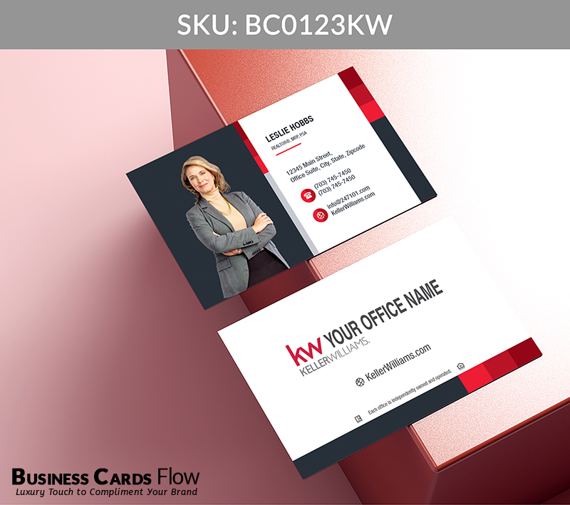 Business Cards Flow Keller Williams Business Cards BC0123KW Style 5 - Choose from premium paper stocks, shapes and sizes. Custom cards, made your way. Shop Now! Custom premium business cards ship free. Keller Williams Business Cards - BC0123KW Realtors Business Cards Flow for Keller Williams