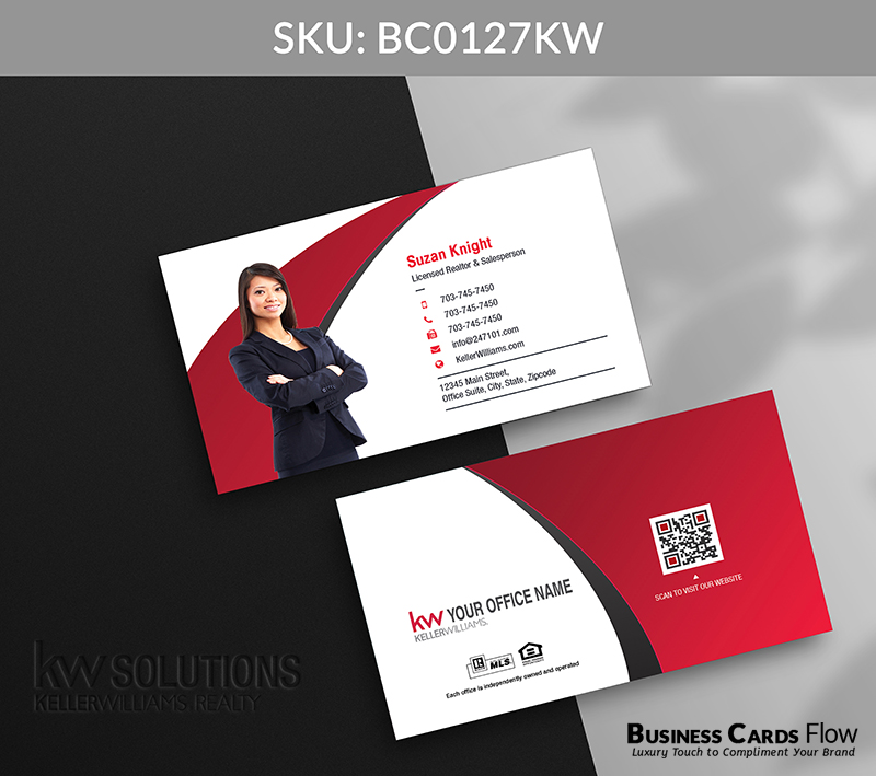 Business Cards Flow Keller Williams Business Cards BC0127KW Style 12 - Choose from premium paper stocks, shapes and sizes. Custom cards, made your way. Shop Now! Custom premium business cards ship free. Keller Williams Business Cards - BC0127KW Realtors Business Cards Flow for Keller Williams