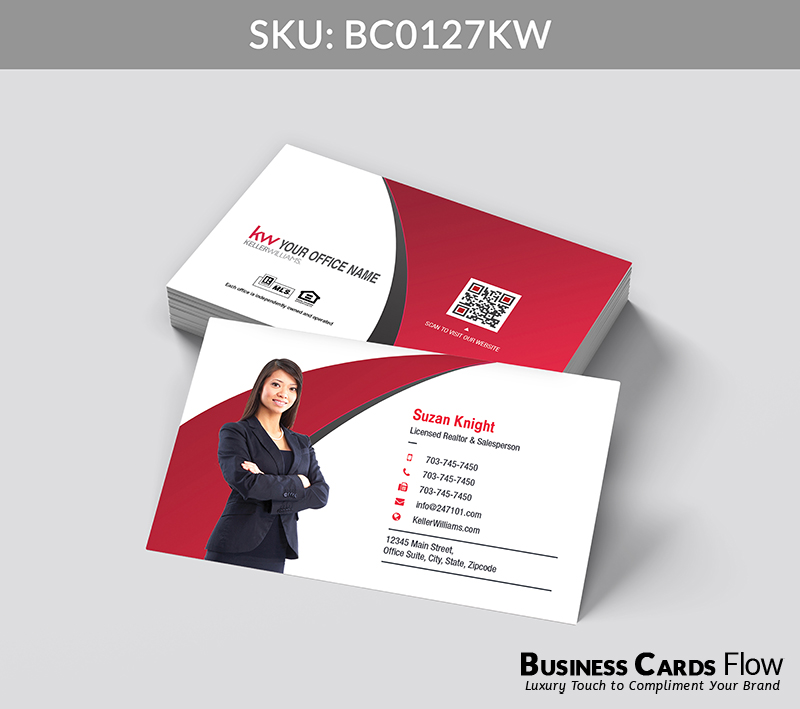 Business Cards Flow Keller Williams Business Cards BC0127KW Style 24 - Choose from premium paper stocks, shapes and sizes. Custom cards, made your way. Shop Now! Custom premium business cards ship free. Keller Williams Business Cards - BC0127KW Realtors Business Cards Flow for Keller Williams