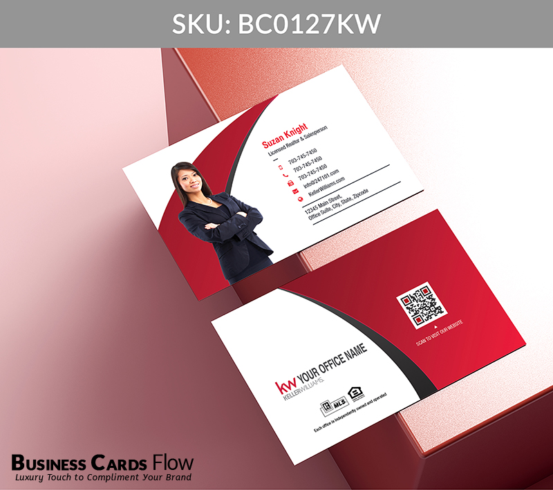 Business Cards Flow Keller Williams Business Cards BC0127KW Style 5 - Choose from premium paper stocks, shapes and sizes. Custom cards, made your way. Shop Now! Custom premium business cards ship free. Keller Williams Business Cards - BC0127KW Realtors Business Cards Flow for Keller Williams