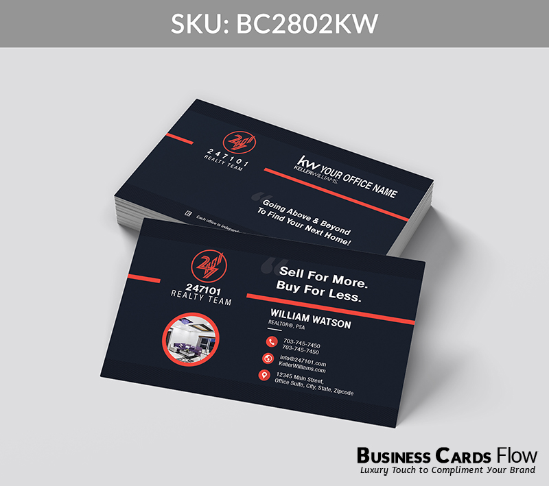 Business Cards Flow Keller Williams Business Cards BC2802KW Style 24 - Choose from premium paper stocks, shapes and sizes. Custom cards, made your way. Shop Now! Custom premium business cards ship free. Keller Williams Business Cards - BC2802KW Realtors Business Cards Flow for Keller Williams
