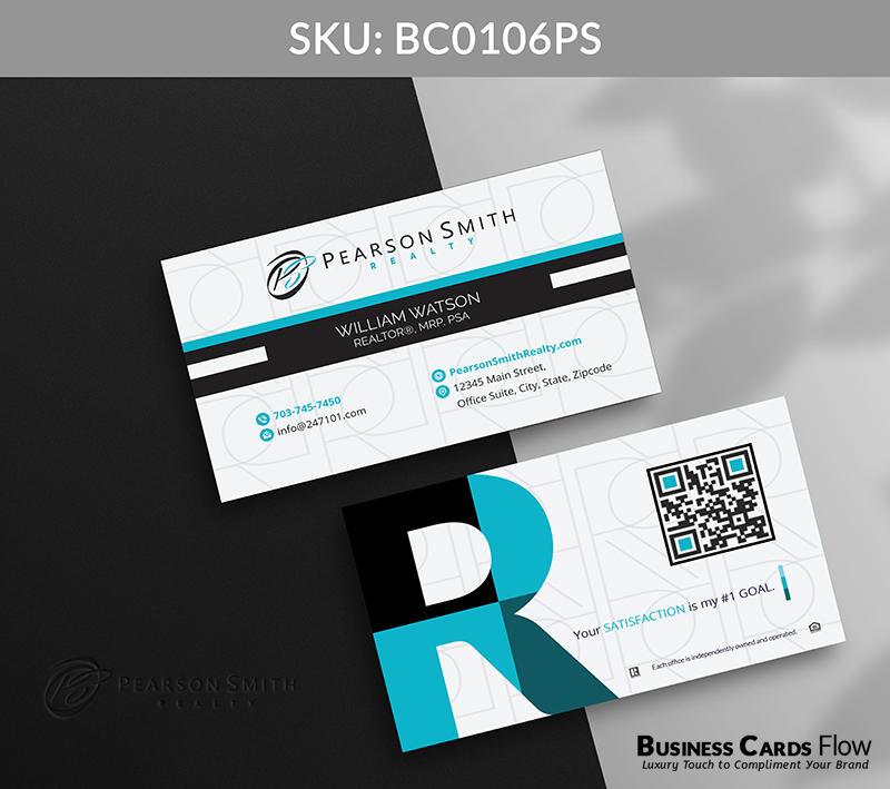 Business Cards Flow Pearson Smith Business Cards BC0106PS Style 12 - Choose from premium paper stocks, shapes and sizes. Custom cards, made your way. Shop Now! Custom premium business cards ship free. Pearson Smith Business Cards - BC0106PS Realtors Business Cards Flow for Pearson Smith