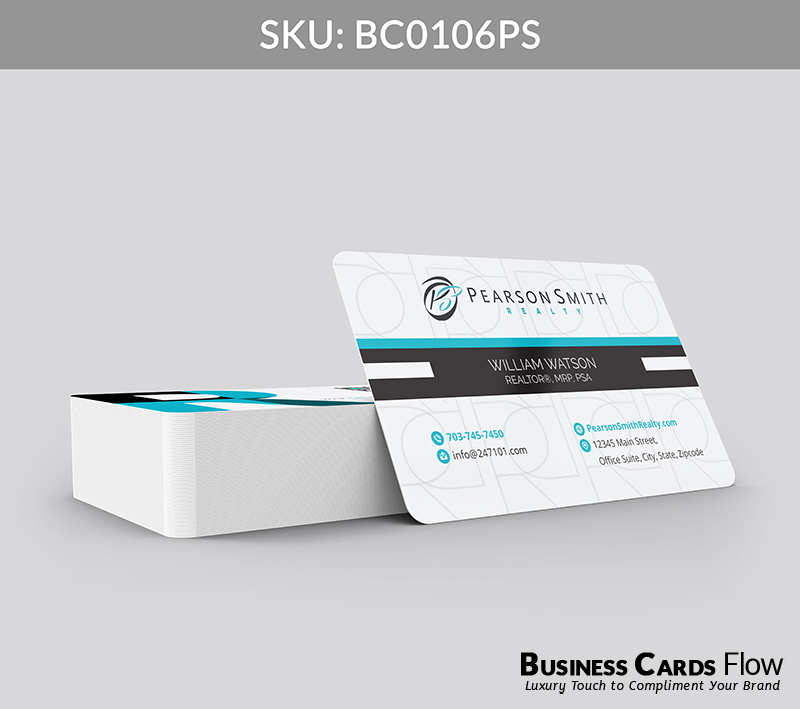 Business Cards Flow Pearson Smith Business Cards BC0106PS Style 2 - Choose from premium paper stocks, shapes and sizes. Custom cards, made your way. Shop Now! Custom premium business cards ship free. Pearson Smith Business Cards - BC0106PS Realtors Business Cards Flow for Pearson Smith