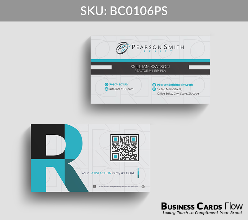 Business Cards Flow Pearson Smith Business Cards BC0106PS Style 22 - Choose from premium paper stocks, shapes and sizes. Custom cards, made your way. Shop Now! Custom premium business cards ship free. Pearson Smith Business Cards - BC0106PS Realtors Business Cards Flow for Pearson Smith