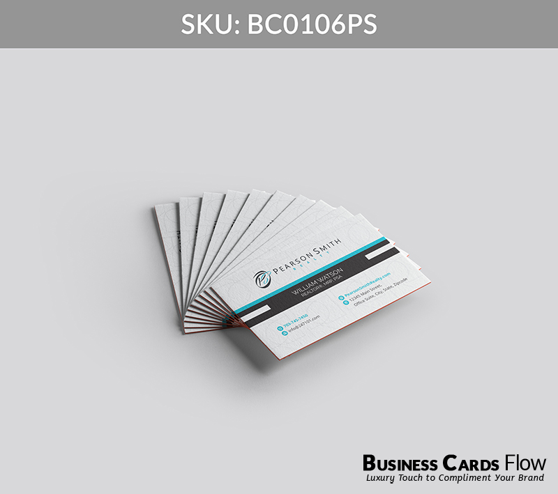 Business Cards Flow Pearson Smith Business Cards BC0106PS Style 6 - Choose from premium paper stocks, shapes and sizes. Custom cards, made your way. Shop Now! Custom premium business cards ship free. Pearson Smith Business Cards - BC0106PS Realtors Business Cards Flow for Pearson Smith