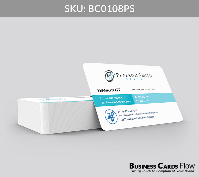 Business Cards Flow Pearson Smith Business Cards BC0108PS Style 2 - Choose from premium paper stocks, shapes and sizes. Custom cards, made your way. Shop Now! Custom premium business cards ship free. Pearson Smith Business Cards - BC0108PS Realtors Business Cards Flow for Pearson Smith