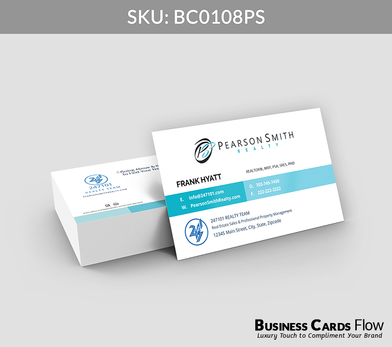 Business Cards Flow Pearson Smith Business Cards BC0108PS Style 21 - Choose from premium paper stocks, shapes and sizes. Custom cards, made your way. Shop Now! Custom premium business cards ship free. Pearson Smith Business Cards - BC0108PS Realtors Business Cards Flow for Pearson Smith