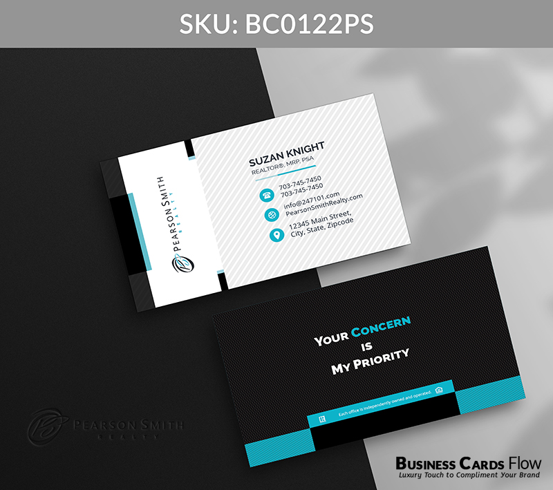 Business Cards Flow Pearson Smith Business Cards BC0122PS Style 12 - Choose from premium paper stocks, shapes and sizes. Custom cards, made your way. Shop Now! Custom premium business cards ship free. Pearson Smith Business Cards - BC0122PS Realtors Business Cards Flow for Pearson Smith