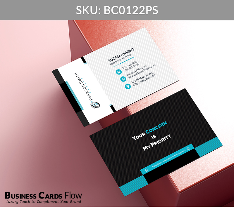 Business Cards Flow Pearson Smith Business Cards BC0122PS Style 5 - Choose from premium paper stocks, shapes and sizes. Custom cards, made your way. Shop Now! Custom premium business cards ship free. Pearson Smith Business Cards - BC0122PS Realtors Business Cards Flow for Pearson Smith