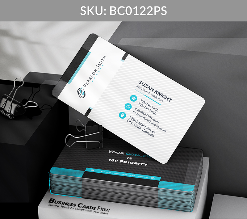 Business Cards Flow Pearson Smith Business Cards BC0122PS Style 8 - Choose from premium paper stocks, shapes and sizes. Custom cards, made your way. Shop Now! Custom premium business cards ship free. Pearson Smith Business Cards - BC0122PS Realtors Business Cards Flow for Pearson Smith
