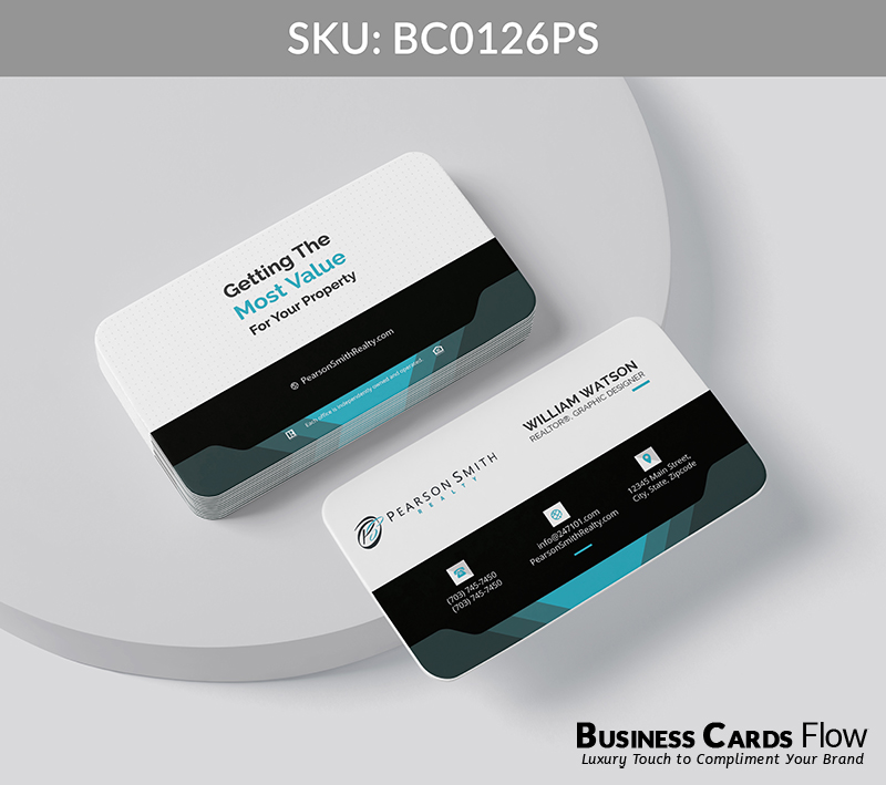 Business Cards Flow Pearson Smith Business Cards BC0126PS Style 20 - Choose from premium paper stocks, shapes and sizes. Custom cards, made your way. Shop Now! Custom premium business cards ship free. Pearson Smith Business Cards - BC0126PS Realtors Business Cards Flow for Pearson Smith