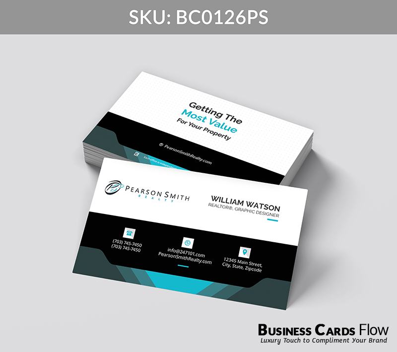 Business Cards Flow Pearson Smith Business Cards BC0126PS Style 24 - Choose from premium paper stocks, shapes and sizes. Custom cards, made your way. Shop Now! Custom premium business cards ship free. Pearson Smith Business Cards - BC0126PS Realtors Business Cards Flow for Pearson Smith