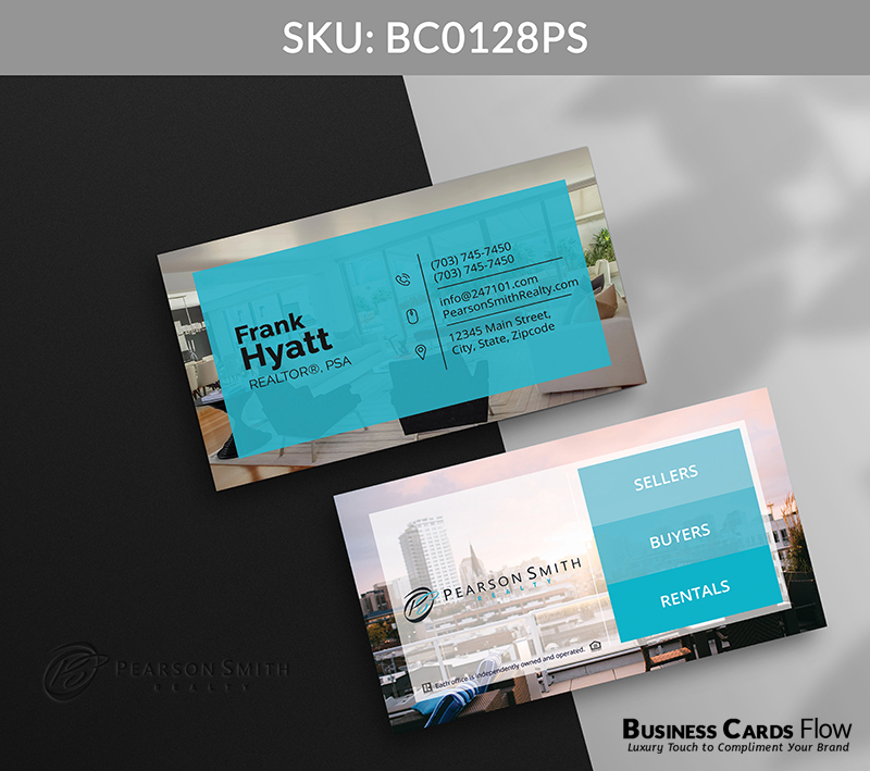 Business Cards Flow Pearson Smith Business Cards BC0128PS Style 12 - Choose from premium paper stocks, shapes and sizes. Custom cards, made your way. Shop Now! Custom premium business cards ship free. Pearson Smith Business Cards - BC0128PS Realtors Business Cards Flow for Pearson Smith