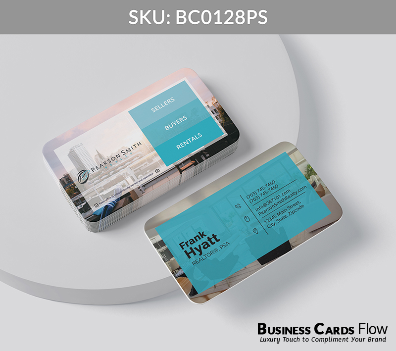 Business Cards Flow Pearson Smith Business Cards BC0128PS Style 20 - Choose from premium paper stocks, shapes and sizes. Custom cards, made your way. Shop Now! Custom premium business cards ship free. Pearson Smith Business Cards - BC0128PS Realtors Business Cards Flow for Pearson Smith