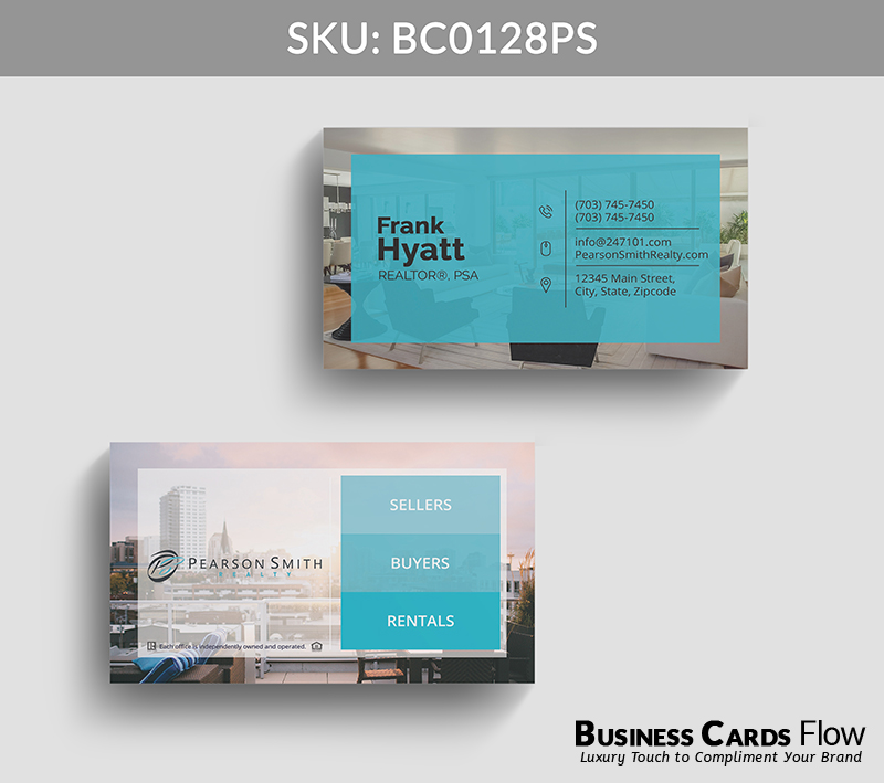 Business Cards Flow Pearson Smith Business Cards BC0128PS Style 22 - Choose from premium paper stocks, shapes and sizes. Custom cards, made your way. Shop Now! Custom premium business cards ship free. Pearson Smith Business Cards - BC0128PS Realtors Business Cards Flow for Pearson Smith
