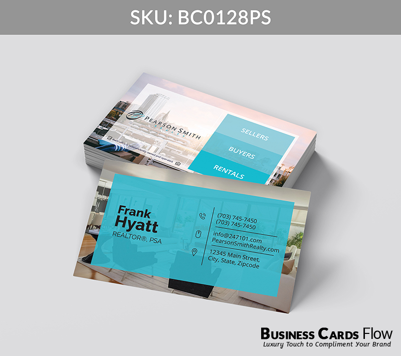 Business Cards Flow Pearson Smith Business Cards BC0128PS Style 24 - Choose from premium paper stocks, shapes and sizes. Custom cards, made your way. Shop Now! Custom premium business cards ship free. Pearson Smith Business Cards - BC0128PS Realtors Business Cards Flow for Pearson Smith