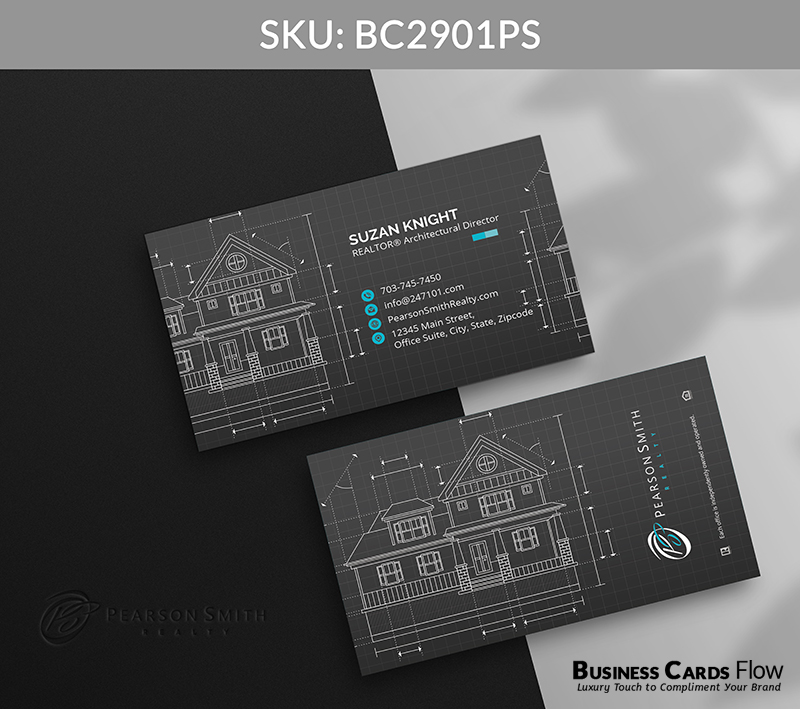 Business Cards Flow Pearson Smith Business Cards BC2901PS Style 12 - Choose from premium paper stocks, shapes and sizes. Custom cards, made your way. Shop Now! Custom premium business cards ship free. Pearson Smith Business Cards - BC2901PS Realtors Business Cards Flow for Pearson Smith