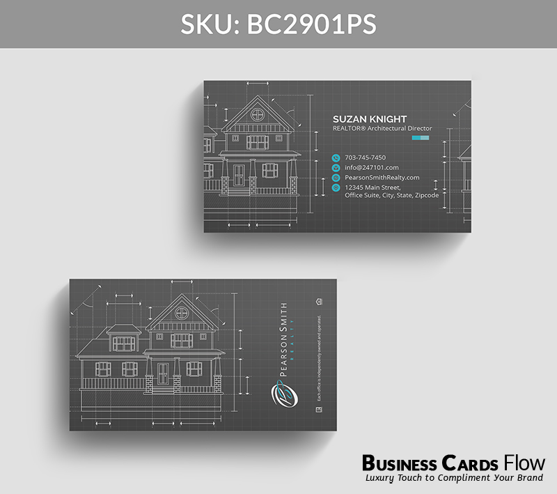 Business Cards Flow Pearson Smith Business Cards BC2901PS Style 22 - Choose from premium paper stocks, shapes and sizes. Custom cards, made your way. Shop Now! Custom premium business cards ship free. Pearson Smith Business Cards - BC2901PS Realtors Business Cards Flow for Pearson Smith