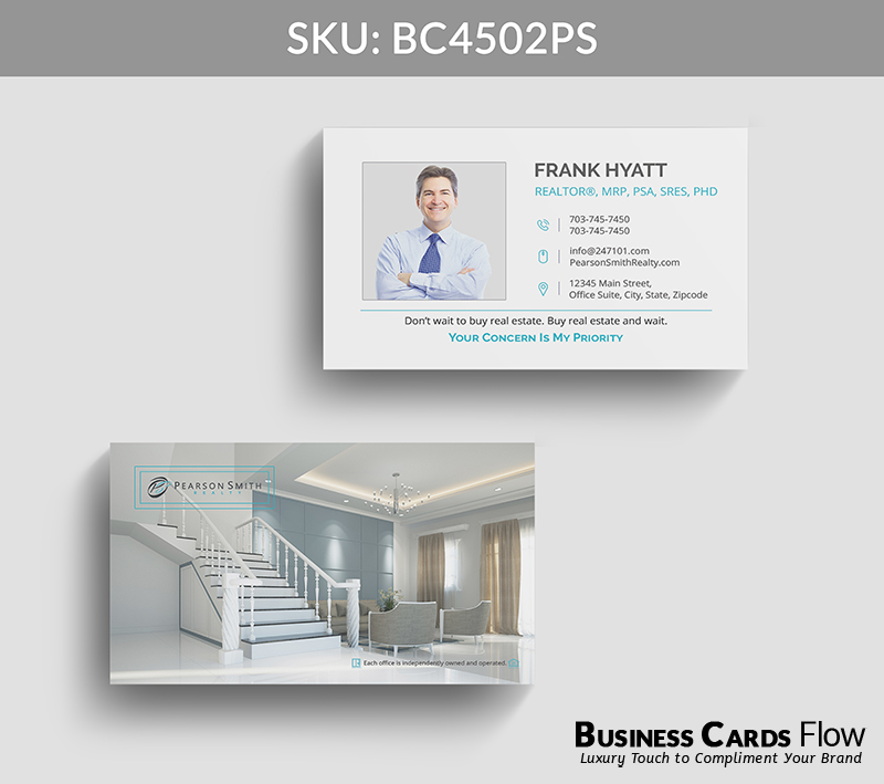 Business Cards Flow Pearson Smith Business Cards BC4502PS Style 22 - Choose from premium paper stocks, shapes and sizes. Custom cards, made your way. Shop Now! Custom premium business cards ship free. Pearson Smith Business Cards - BC4502PS Realtors Business Cards Flow for Pearson Smith