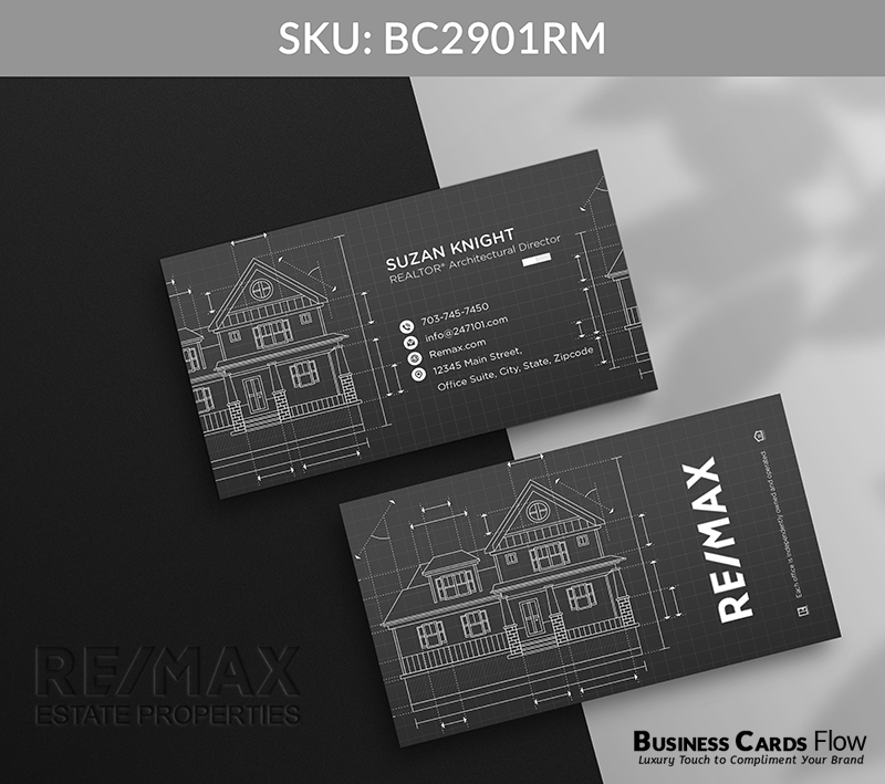 Business Cards Flow Remax Business Cards BC2901RM Style 12 - Choose from premium paper stocks, shapes and sizes. Custom cards, made your way. Shop Now! Custom premium business cards ship free. REMAX Business Cards - BC2901RM Realtors Business Cards Flow for REMAX