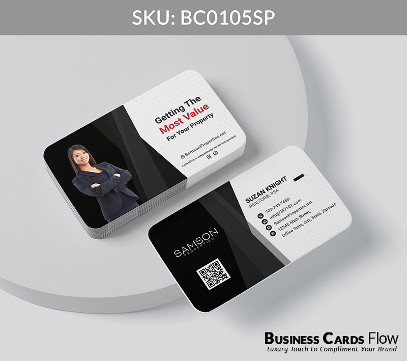 Business Cards Flow Samson Properties Business Cards BC0105SP Style 20 - Choose from premium paper stocks, shapes and sizes. Custom cards, made your way. Shop Now! Custom premium business cards ship free. Samson Properties Business Cards - BC0105SP Realtors Business Cards Flow for Samson Properties