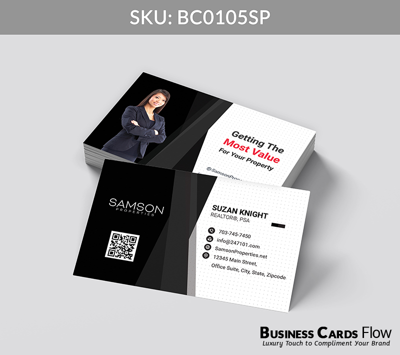 Business Cards Flow Samson Properties Business Cards BC0105SP Style 24 - Choose from premium paper stocks, shapes and sizes. Custom cards, made your way. Shop Now! Custom premium business cards ship free. Samson Properties Business Cards - BC0105SP Realtors Business Cards Flow for Samson Properties