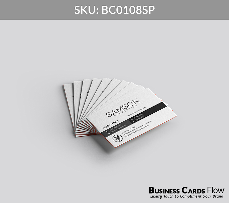 Business Cards Flow Samson Properties Business Cards BC0108SP Style 6 - Choose from premium paper stocks, shapes and sizes. Custom cards, made your way. Shop Now! Custom premium business cards ship free. Samson Properties Business Cards - BC0108SP Realtors Business Cards Flow for Samson Properties