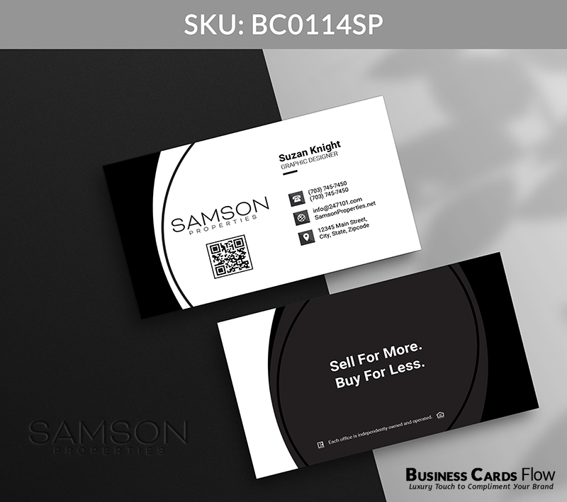 Business Cards Flow Samson Properties Business Cards BC0114SP Style 12 - Choose from premium paper stocks, shapes and sizes. Custom cards, made your way. Shop Now! Custom premium business cards ship free. Samson Properties Business Cards - BC0114SP Realtors Business Cards Flow for Samson Properties