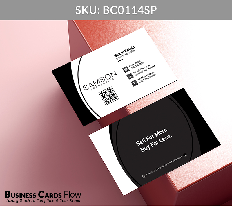 Business Cards Flow Samson Properties Business Cards BC0114SP Style 5 - Choose from premium paper stocks, shapes and sizes. Custom cards, made your way. Shop Now! Custom premium business cards ship free. Samson Properties Business Cards - BC0114SP Realtors Business Cards Flow for Samson Properties