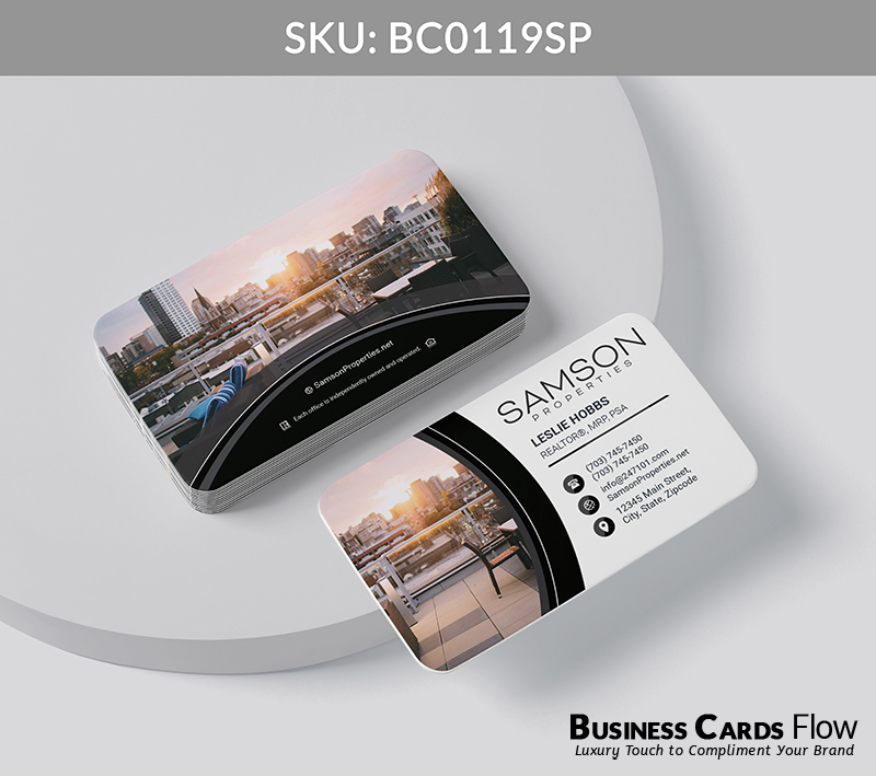 Business Cards Flow Samson Properties Business Cards BC0119SP Style 20 - Choose from premium paper stocks, shapes and sizes. Custom cards, made your way. Shop Now! Custom premium business cards ship free. Samson Properties Business Cards - BC0119SP Realtors Business Cards Flow for Samson Properties