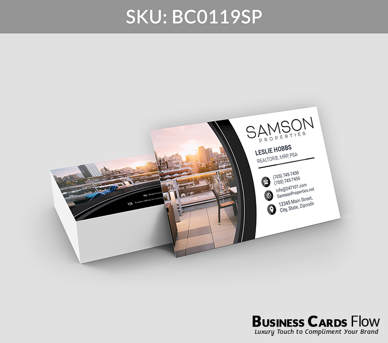 Business Cards Flow Samson Properties Business Cards BC0119SP Style 21 - Choose from premium paper stocks, shapes and sizes. Custom cards, made your way. Shop Now! Custom premium business cards ship free. Samson Properties Business Cards - BC0119SP Realtors Business Cards Flow for Samson Properties