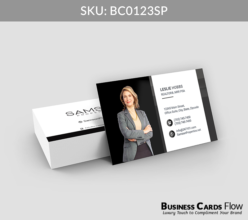 Business Cards Flow Samson Properties Business Cards BC0123SP Style 21 - Choose from premium paper stocks, shapes and sizes. Custom cards, made your way. Shop Now! Custom premium business cards ship free. Samson Properties Business Cards - BC0123SP Realtors Business Cards Flow for Samson Properties