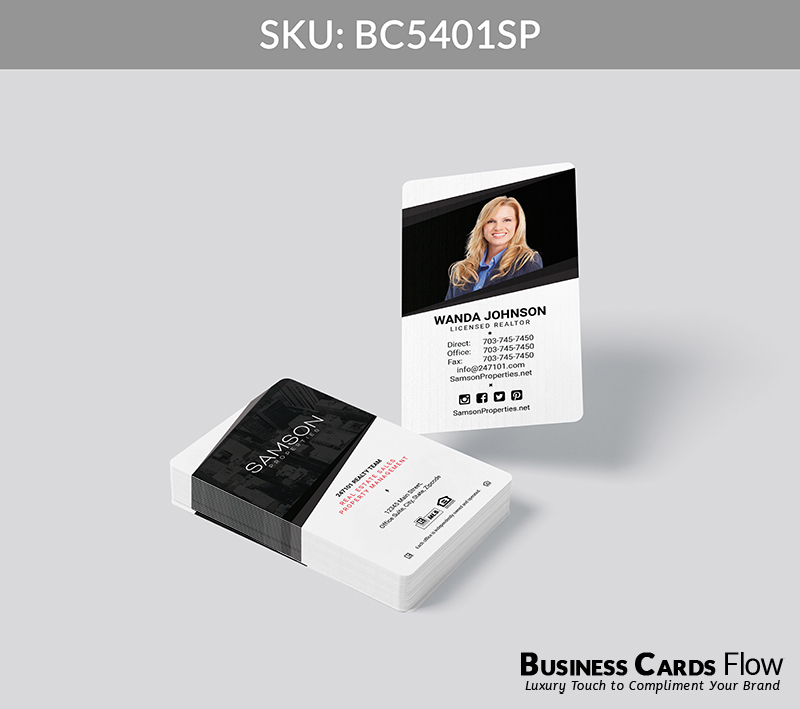 Business Cards Flow Samson Properties Business Cards BC5401SP Style 26 - Choose from premium paper stocks, shapes and sizes. Custom cards, made your way. Shop Now! Custom premium business cards ship free. Samson Properties Business Cards - BC5401SP Realtors Business Cards Flow for Samson Properties