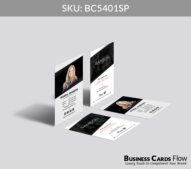 Business Cards Flow Samson Properties Business Cards BC5401SP Style 29 - Choose from premium paper stocks, shapes and sizes. Custom cards, made your way. Shop Now! Custom premium business cards ship free. Samson Properties Business Cards - BC5401SP Realtors Business Cards Flow for Samson Properties