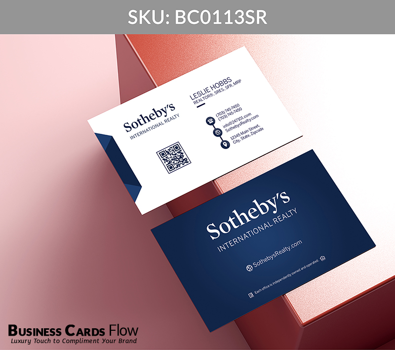 Business Cards Flow Sotheby Realty Business Cards BC0113SR Style 5 - Choose from premium paper stocks, shapes and sizes. Custom cards, made your way. Shop Now! Custom premium business cards ship free. Sotheby’s International Realty Business Cards - BC0113SR Realtors Business Cards Flow for Sotheby's Realty