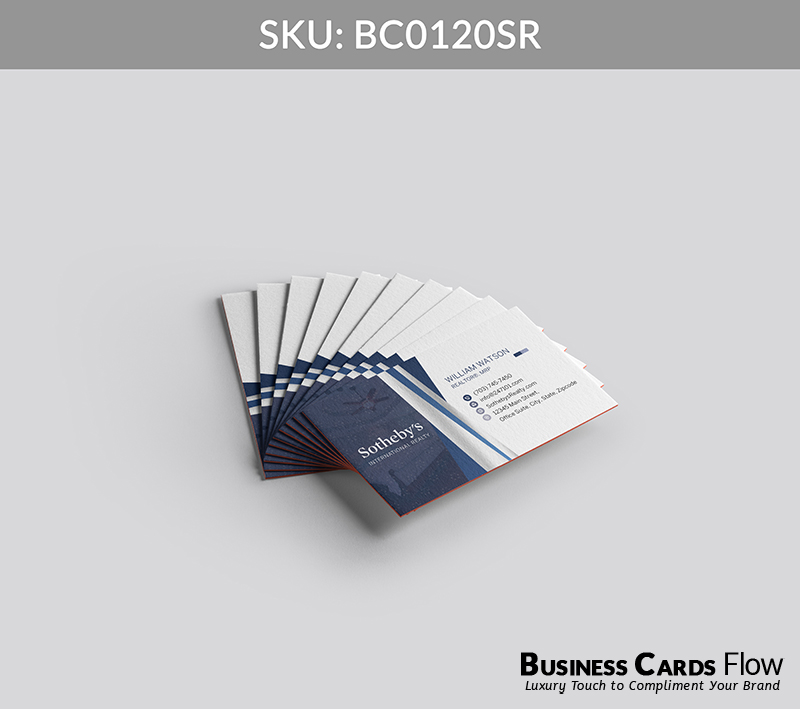 Business Cards Flow Sotheby Realty Business Cards BC0120SR Style 6 - Choose from premium paper stocks, shapes and sizes. Custom cards, made your way. Shop Now! Custom premium business cards ship free. Sotheby’s International Realty Business Cards - BC0120SR Realtors Business Cards Flow for Sotheby's Realty