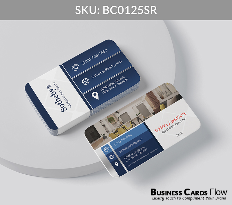 Realtors Business Cards Flow for Sotheby's Realty