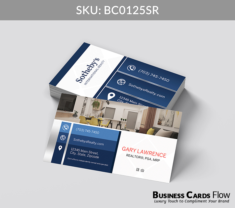 Business Cards Flow Sotheby Realty Business Cards BC0125SR Style 24 - Choose from premium paper stocks, shapes and sizes. Custom cards, made your way. Shop Now! Custom premium business cards ship free. Sotheby’s International Realty Business Cards - BC0125SR Realtors Business Cards Flow for Sotheby's Realty