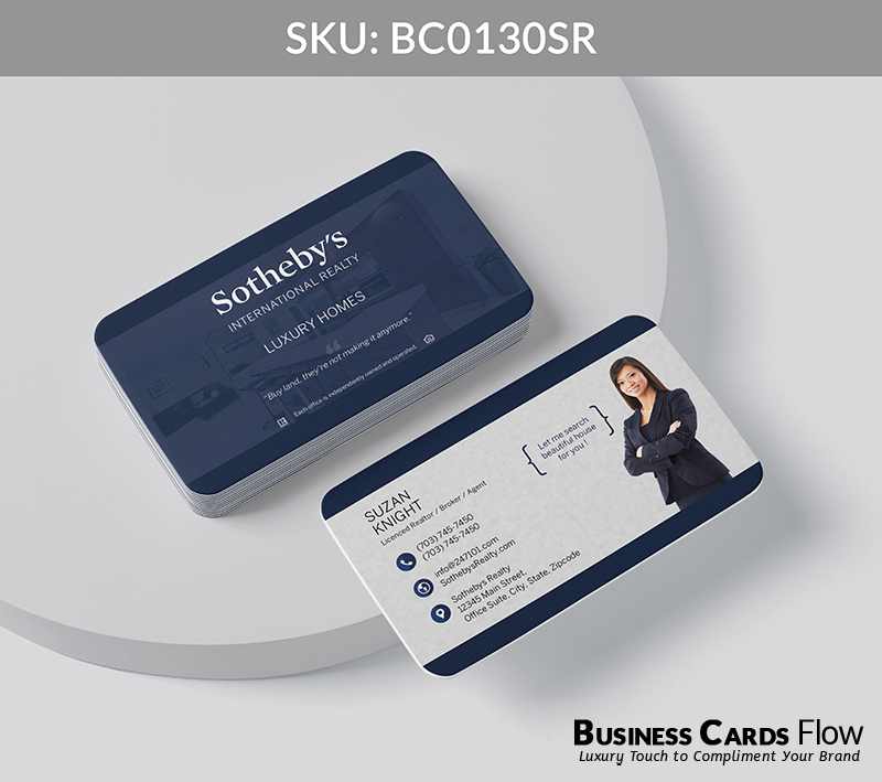 Business Cards Flow Sotheby Realty Business Cards BC0130SR Style 20 - Choose from premium paper stocks, shapes and sizes. Custom cards, made your way. Shop Now! Custom premium business cards ship free. Sotheby’s International Realty Business Cards - BC0130SR Realtors Business Cards Flow for Sotheby's Realty