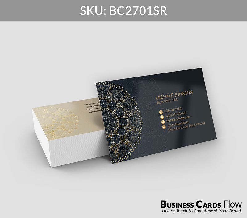 Business Cards Flow Sotheby Realty Business Cards BC2701SR Style 21 - Choose from premium paper stocks, shapes and sizes. Custom cards, made your way. Shop Now! Custom premium business cards ship free. Sotheby’s International Realty Business Cards - BC2701SR Realtors Business Cards Flow for Sotheby's Realty