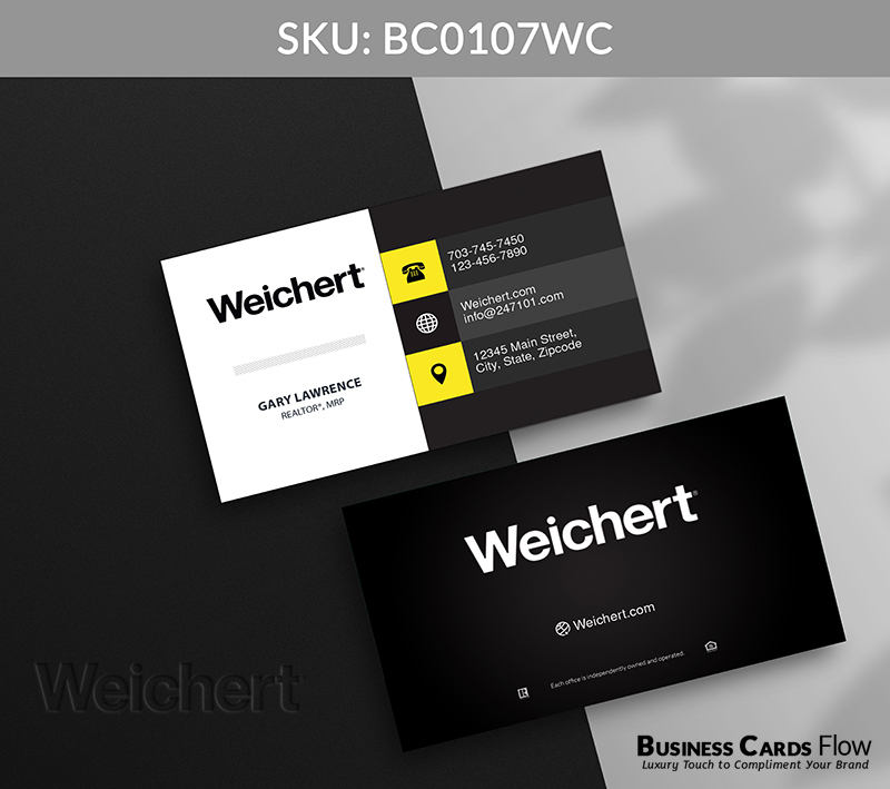 Business Cards Flow Weichert Business Cards BC0107WC Style 12 - Choose from premium paper stocks, shapes and sizes. Custom cards, made your way. Shop Now! Custom premium business cards ship free. Weichert Business Cards - BC0107WC Realtors Business Cards Flow for Weichert