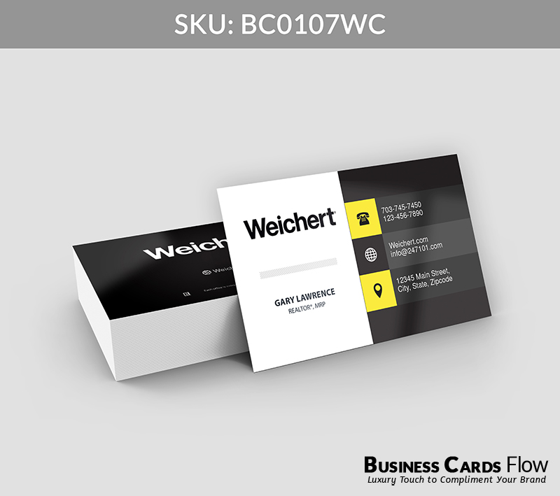 Business Cards Flow Weichert Business Cards BC0107WC Style 21 - Choose from premium paper stocks, shapes and sizes. Custom cards, made your way. Shop Now! Custom premium business cards ship free. Weichert Business Cards - BC0107WC Realtors Business Cards Flow for Weichert
