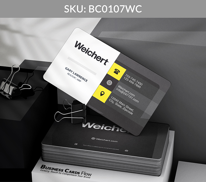 Business Cards Flow Weichert Business Cards BC0107WC Style 8 - Choose from premium paper stocks, shapes and sizes. Custom cards, made your way. Shop Now! Custom premium business cards ship free. Weichert Business Cards - BC0107WC Realtors Business Cards Flow for Weichert
