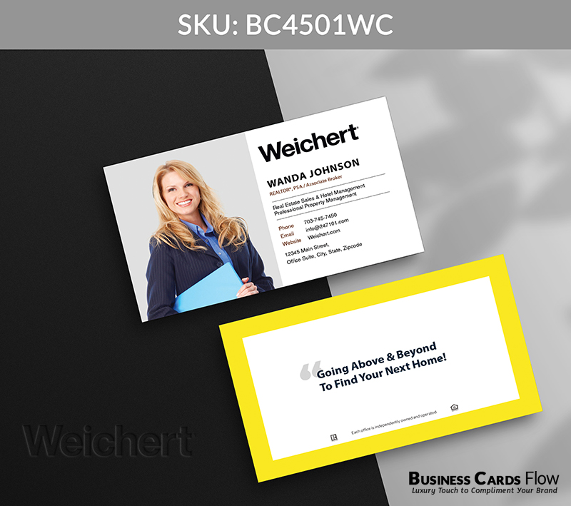 Business Cards Flow Weichert Business Cards BC4501WC Style 12 - Choose from premium paper stocks, shapes and sizes. Custom cards, made your way. Shop Now! Custom premium business cards ship free. Weichert Business Cards - BC4501WC Realtors Business Cards Flow for Weichert