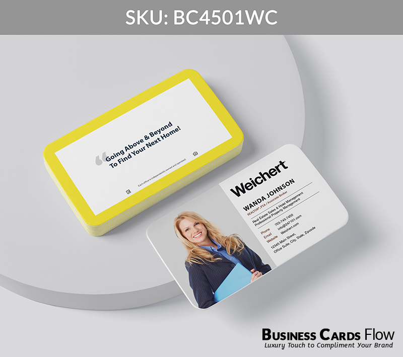 Business Cards Flow Weichert Business Cards BC4501WC Style 20 - Choose from premium paper stocks, shapes and sizes. Custom cards, made your way. Shop Now! Custom premium business cards ship free. Weichert Business Cards - BC4501WC Realtors Business Cards Flow for Weichert
