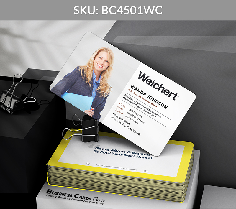 Business Cards Flow Weichert Business Cards BC4501WC Style 8 - Choose from premium paper stocks, shapes and sizes. Custom cards, made your way. Shop Now! Custom premium business cards ship free. Weichert Business Cards - BC4501WC Realtors Business Cards Flow for Weichert