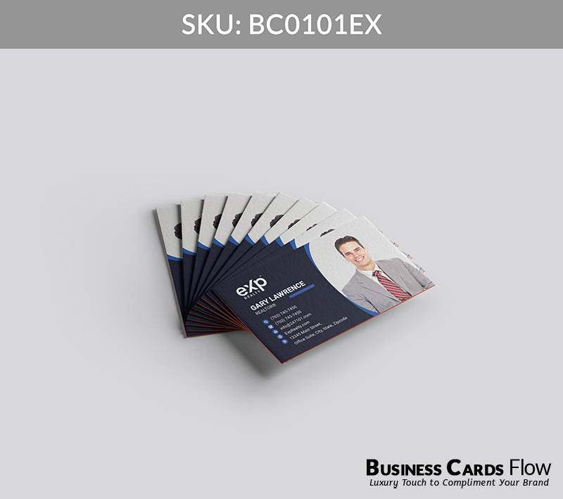 Business Cards Flow eXp Realty Business Cards BC0101EX Style 6 - Choose from premium paper stocks, shapes and sizes. Custom cards, made your way. Shop Now! Custom premium business cards ship free. eXp Realty Business Cards - BC0101EX Realtors Business Cards Flow for eXp Realty