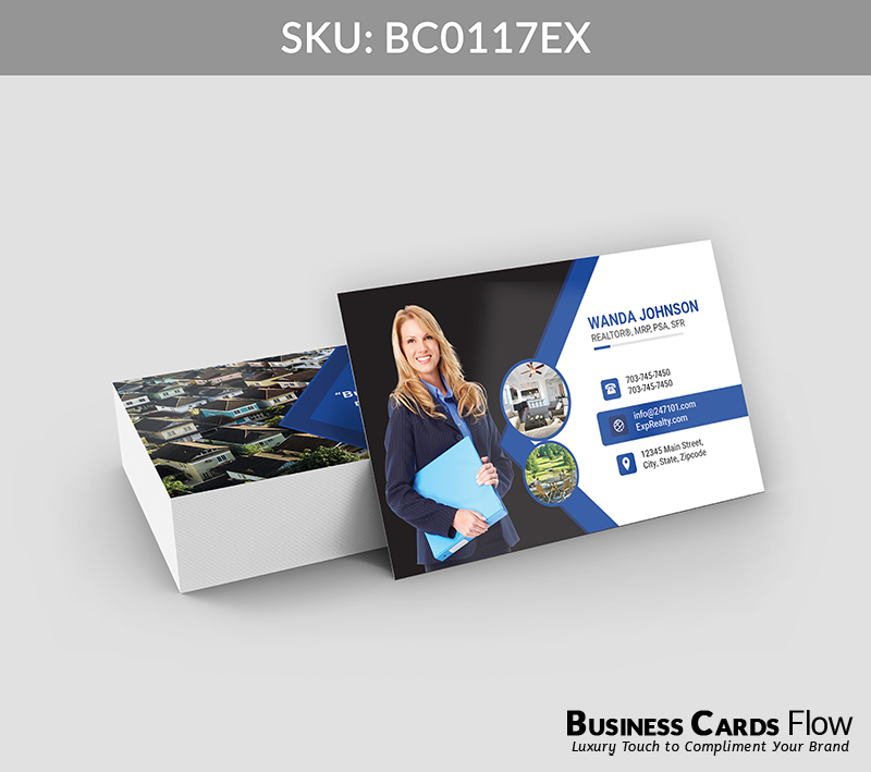 Business Cards Flow eXp Realty Business Cards BC0117EX Style 21 - Choose from premium paper stocks, shapes and sizes. Custom cards, made your way. Shop Now! Custom premium business cards ship free. eXp Realty Business Cards - BC0117EX Realtors Business Cards Flow for eXp Realty