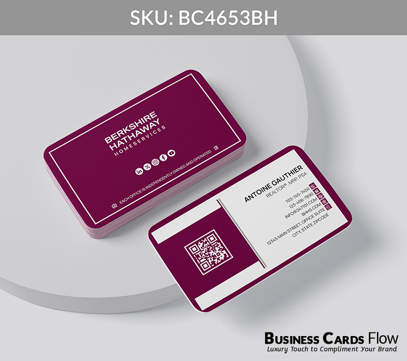 Business Cards Flow Berkshire Hathaway Business Cards BC4653BH Style 20 - Business Cards Flow - Choose from premium paper stocks, shapes and sizes. Custom cards, made your way. Shop Now! Custom premium business cards ship free.