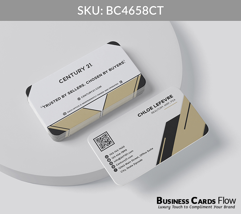 Business Cards Flow Century 21 Business Cards BC4658CT Style 20 - Business Cards Flow - Choose from premium paper stocks, shapes and sizes. Custom cards, made your way. Shop Now! Custom premium business cards ship free.